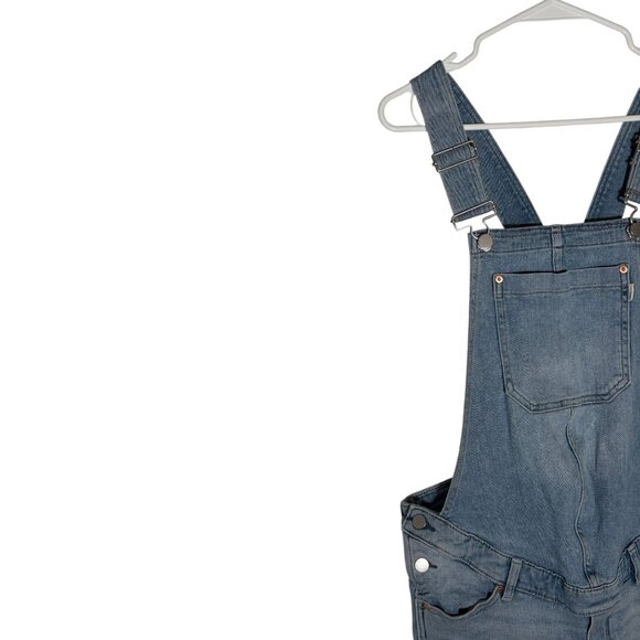 DL1961 Hepburn Maternity Overalls Women's Size Small Light Wash Blue in EUC! - Picture 3 of 8